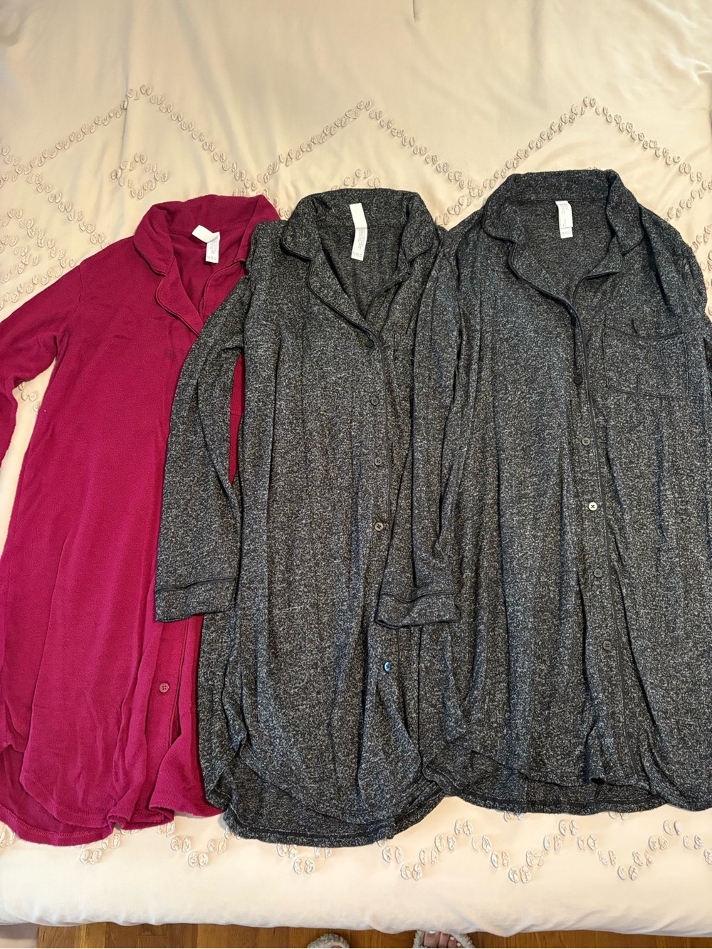 Stars Above Button Up Nightgowns 3 pack
